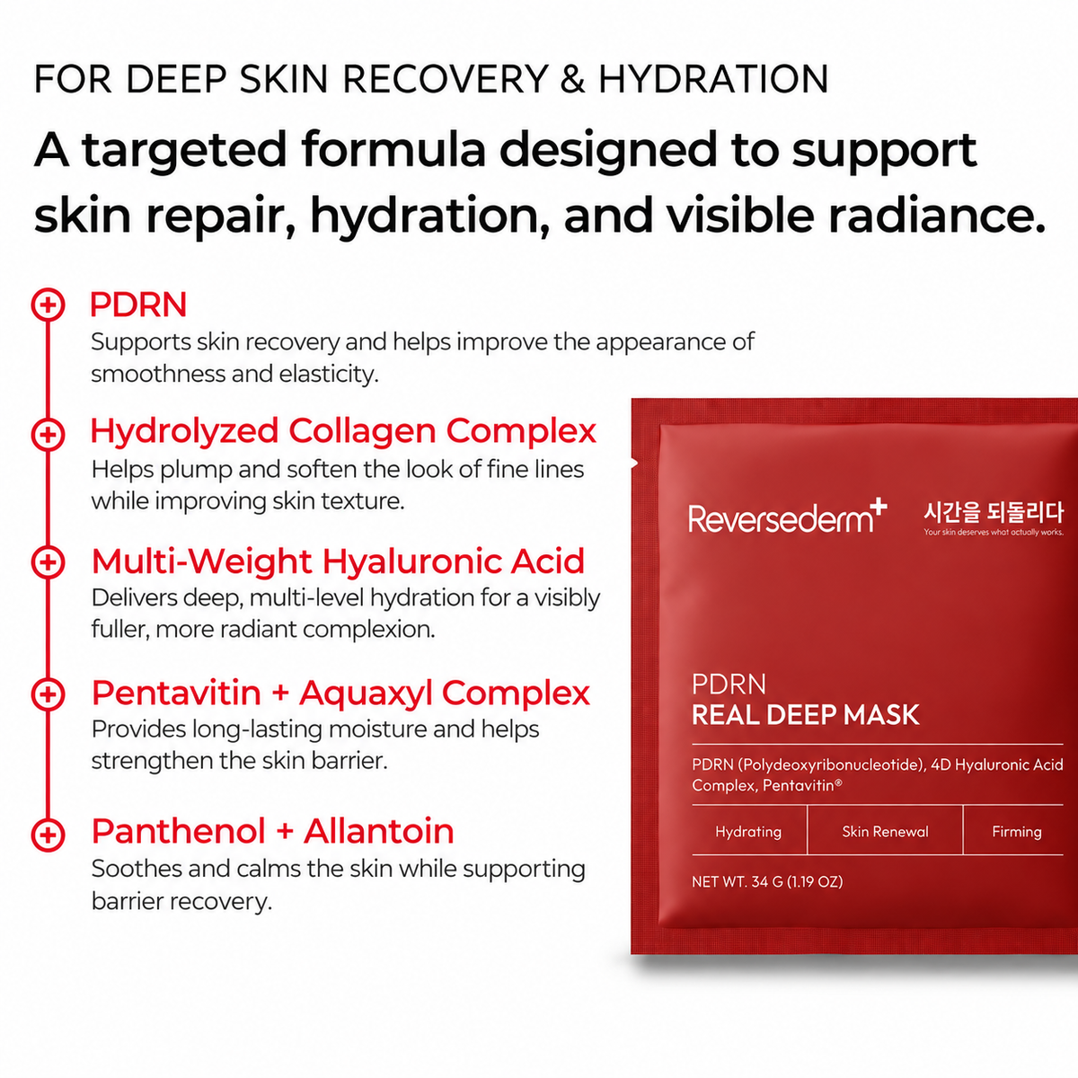 PDRN Deep Mask (4 Masks).